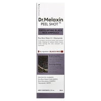 Dr.Melaxin Peel Shot Exfoliating Black Rice Ampoule – אמפולת פילינג אורז שחור להארה וחידוש העור (80 מ