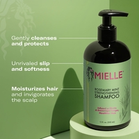 Mielle Rosemary Mint Strengthening Shampoo – שמפו רוזמרין ומנטה לחיזוק וצמיחת השיער (מועשר בביוטין) – 355 מ