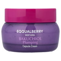EQQUALBERRY Deep Cera Bakuchiol Plumping Capsule Cream – קרם קפסולות למיצוק, הזנה עמוקה ומילוי העור (50ml)