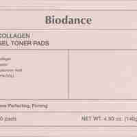 פדי ג'ל קולגן לטונר ולחות Biodance Collagen Gel Toner Pads (60 פדים / 140 גרם