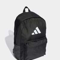 ADIDAS - כרום שחור - Adidas תיק גב עם לוגו 3 פסים קלאסי