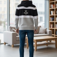 Valerio Italy - קפוצ'ונים לגברים שחור לבן