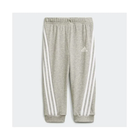 ADIDAS -  סט טרנינג שלם של אדידס לילדות באגי אוף ספורט אפור/ורוד