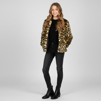 מעיל נמר לבנות - FLAMINGO