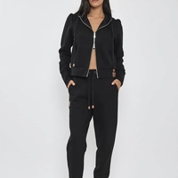 REPLAY - חליפה טרנינג  בצבע שחור