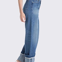 REPLAY - ג׳ינס SAMUELA נשים בגזרה ישרה בצבע תכלת