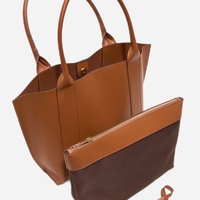 ALDO - תיק יד בצבע קאמל