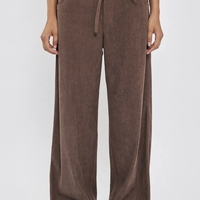 REPLAY - מכנסיים קורדרוי לנשים בצבע חום