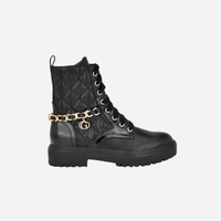 GUESS - מגפי קווילט JELLARD בצבע שחור