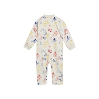 ADIDAS - בגד גוף לתינוקות של Disney Mickey Mouse (לבן גיר/אדום)