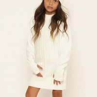 שמלה סריג LUNARA עם כובע סריג - FLIPPER KIDS