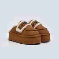 REPLAY - כפכפי מיול פלטפורמה לנשים בצבע חום