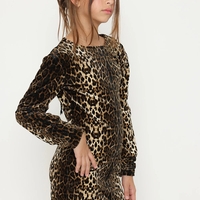 שמלה מנומרת עם גב פתוח - FLIPPER