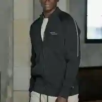 PIERRE CARDIN - ג'קט עם רוכסן לגבר בצבע שחור