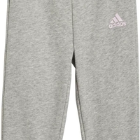 ADIDAS -חליפת לייף סטייל יוניסקס של אדידס לין פרנץ' טרי לתינוקות בגוון ורוד/ורוד שקוף