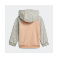 ADIDAS -  סט טרנינג שלם של אדידס לילדות באגי אוף ספורט אפור/ורוד