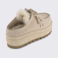 REPLAY - כפכף פרווה פלטפורמה בצבע ב