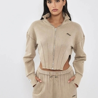 REPLAY - חליפת טרי לנשים בצבע בז