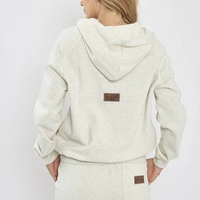 REPLAY - חלפית טרנינג לנשיםי בצבע קרם עם רוכסן קדמי