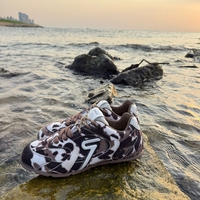 REPLAY - סניקרס לנשים COUNTRY ONE בהדפס מנומר חום