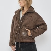 REPLAY - מעיל לנשים בצבע חום