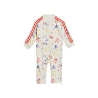 ADIDAS - בגד גוף לתינוקות של Disney Mickey Mouse (לבן גיר/אדום)