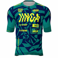 חולצת רכיבה - JINGA Pro Inferno Jersey Green blue