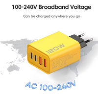 מטען קיר מהיר עם 4 יציאות – USB-C + USB 3.0, טעינה חכמה לכל טלפון