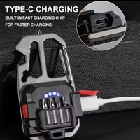 פנס עבודה קומפקטי למחזיק מפתחות – אור חזק במיוחד עם תצוגת סוללה