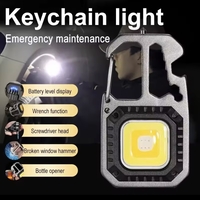 פנס עבודה קומפקטי למחזיק מפתחות – אור חזק במיוחד עם תצוגת סוללה