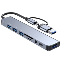 תחנת עגינה מקצועית 8 ב-1 בחיבור Type-C – כל החיבורים שאתם צריכים במכשיר אחד!