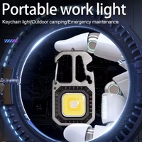 פנס עבודה קומפקטי למחזיק מפתחות – אור חזק במיוחד עם תצוגת סוללה