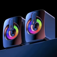 רמקולי HIFI שולחניים למחשב עם תאורת LED RGB מתחלפת – חוויית סאונד מרהיבה!