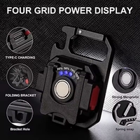 פנס מיני מגנטי למחזיק מפתחות – עוצמתי במיוחד עם 7 מצבי תאורה