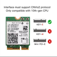 כרטיס רשת אלחוטי Intel AX211NGW – Wi-Fi 6E + Bluetooth 5.3 (ללא אנטנות, אחריות לשנה)