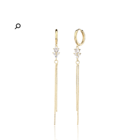 עגילי איריס זהב