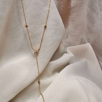 שרשרת עניבה פרפר זהב