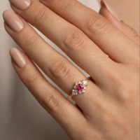 טבעת אליסה ורוד