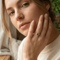 טבעת אליסה ירוק