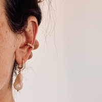 עגילי בארוק זהב