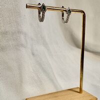 עגילי דיאנה אבן ירוקה