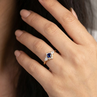 טבעת אליסה כחול