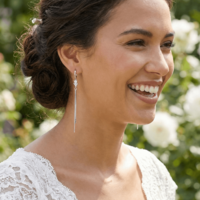 עגילי איריס כסף