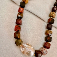 שרשרת Jasper & Pearl