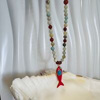 שרשרת דג אדום