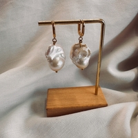 עגילי בארוק זהב