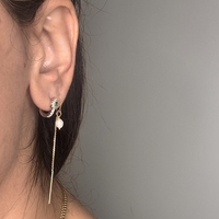 עגילי דיאנה אבן ירוקה