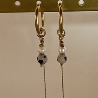 עגילי ג׳ספר פנינה