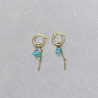 עגילי טורקיז שרשרת בוהו