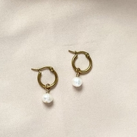 עגילי Golden Pearl